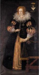 Portrait Of A Lady, A Member Of The Spiering Family Of Baden And Bavaria