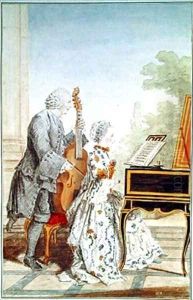 Monsieur Piton and his Daughter by Louis Carrogis Carmontelle