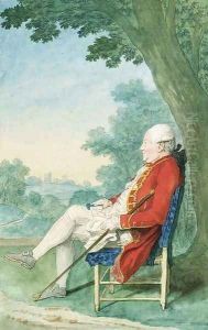 Mr. O'Flanagan seated in profile to the left in a Park