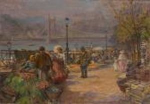 Jour De Marche Le Long Dudanube by Imre Gergely