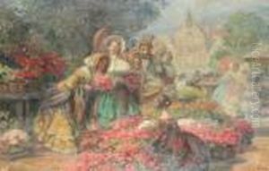 Flower Stall by Imre Gergely