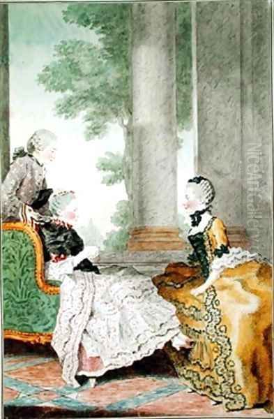The Duchess of Gramont, Madame de Stainville and the Count of Biron - view 1