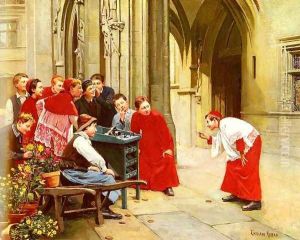 Le Jeu De La Grenouille by Paul Charles Chocarne-Moreau