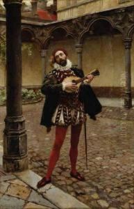 The Madolin Player by Jean-Baptiste Germain