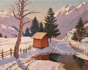 Paysage D'hiver by Michail Markianovic Germasev