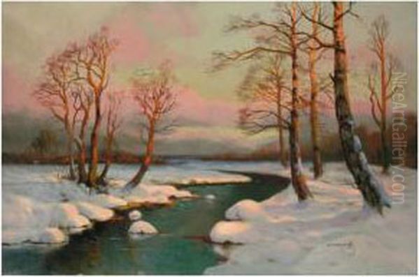 Winterliche Flusslandschaft - view 1