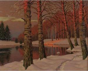 Winter Twilight by Michail Markianovic Germasev