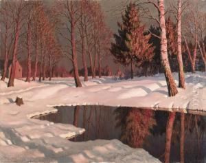 Winter Lake Landscape Winter Lake Landscape