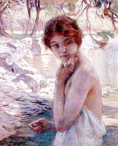 Girl by a Stream - view 1