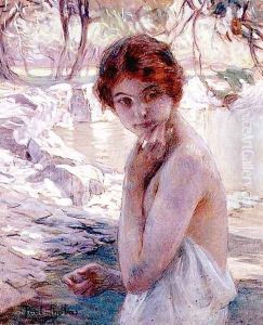 Girl by a Stream by Paul Chabas