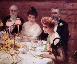 The Corner of the Table, 1904 by Paul Chabas