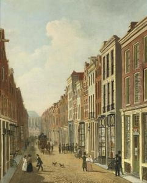 The Kalverstraat With The Nieuwe Kerk Beyond, Amsterdam - view 1