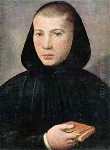 Portrait of a Young Benedictine by Giovanni Francesco Caroto