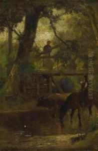 Tarrying At The Brook by Samuel Lancaster Gerry