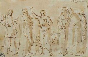Socrates Drinks the Cup of Hemlock, c.1787 by Antonio Canova