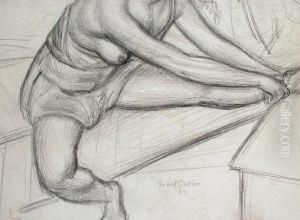 Seated Nude by Mark Gertler