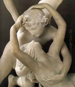 Amor and Psyche (detail) by Antonio Canova