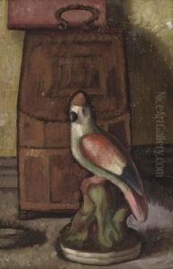 Still Life With A Staffordshire Parrot by Mark Gertler