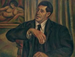 Portrait Of Kotelianski by Mark Gertler