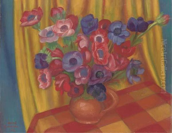 Still Life With Anemones In A Jug - view 1
