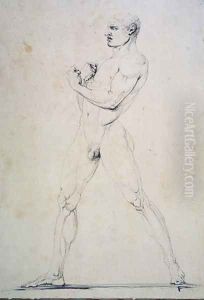 Male Nude, Damoxenos of Syracuse, from Pausanias's description of the Nemean Games in his 'Itinary' of Greece (2nd century BC), 1794 by Antonio Canova