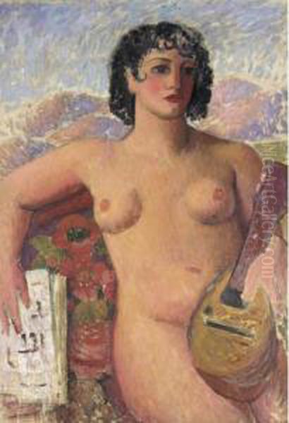 Nude With Mandolin - view 1