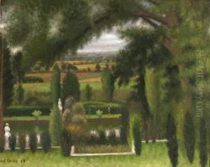 The Garden, Garsington Manor by Mark Gertler
