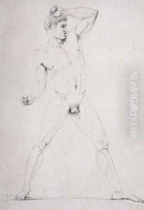 Male Nude, Creugas of Durazzo, from Pausanias's description of the Nemean Games in his 'Itinary' of Greece, 1794 Male Nude, Creugas of Durazzo, from Pausanias's description of the Nemean Games in his 'Itinary' of Greece, 1794