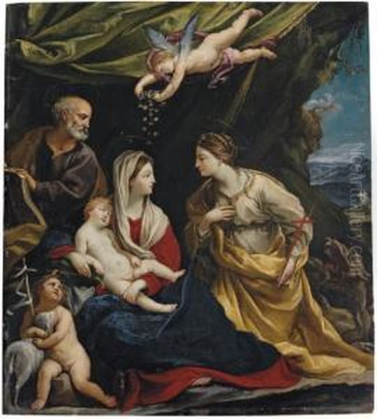The Holy Family, With Saint Margaret And The Infant Saint John The Baptist - view 1