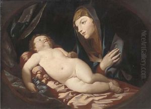The Madonna And Child, In A Feigned Oval The Madonna And Child, In A Feigned Oval