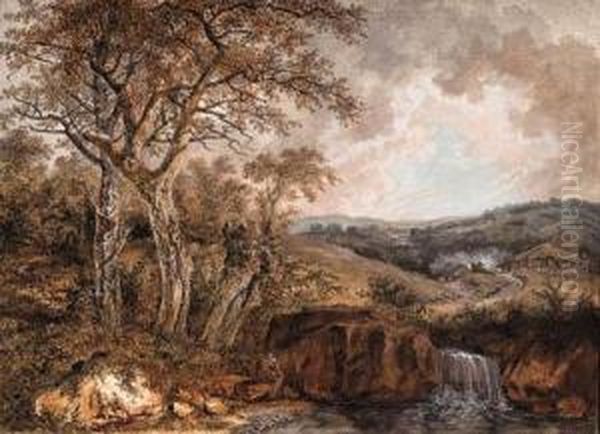 Landschaft Mit Wasserfall - view 1