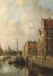 Canal In A Dutch Town