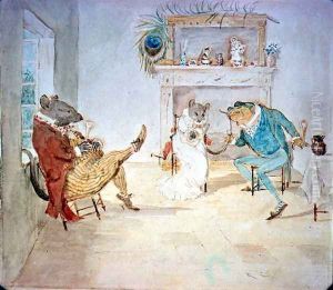 A Frog he would a wooing go by Randolph Caldecott