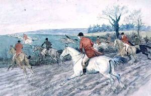 Fox Hunting- Full Cry by Randolph Caldecott