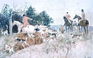 Fox Hunting- oing to Cover by Randolph Caldecott