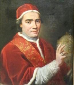 Portrait Of A Pope, Said Tobe Pius Vi (reigned 1775-1799) by Pier Leone Ghezzi