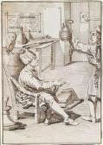 Karikatur Von Baron Philipp Von Stosch by Pier Leone Ghezzi
