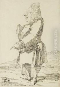 Caricature Of Baron Monbira Caricature Of Baron Monbira