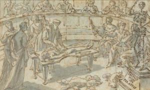 La Lecon D'anatomie, Dissection Humaine by Pier Leone Ghezzi