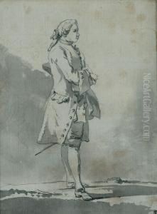Joseph Vernet, En Pied, Le Chapeau Sous Le Bras by Pier Leone Ghezzi