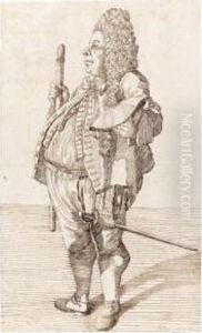 Caricature Of A Majordomo by Pier Leone Ghezzi