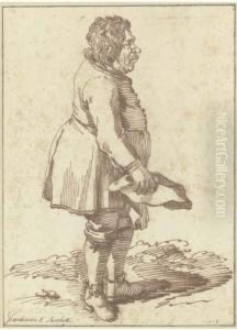 Caricature Of The Gardener At The Villa Sacchetti