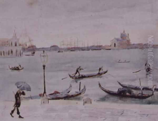 The Customs House and the Church of San Giorgio, Venice, Seen from the Piazzetta - view 1