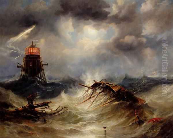 The Irwin Lighthouse, Storm Raging - view 1