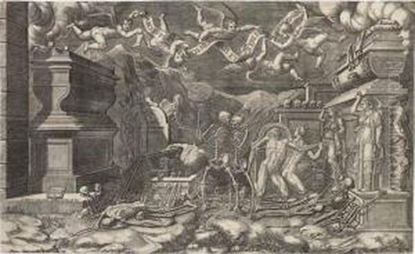 The Vision Of Ezekiel by Giorgio Ghisi