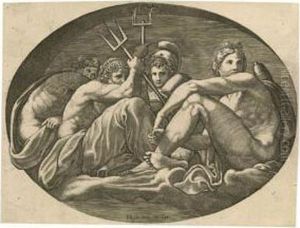 Greek Gods And Goddesses by Giorgio Ghisi
