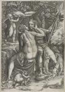 Venus Und Adonis by Giorgio Ghisi
