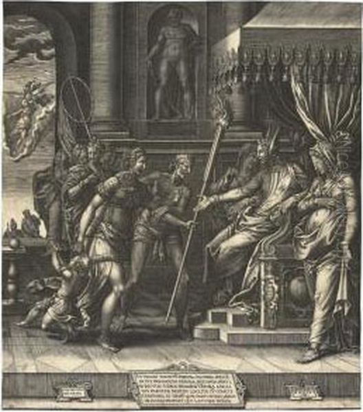 The Calumny Of Apelles by Giorgio Ghisi