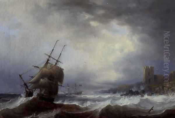 Ships Beating off a Lee Shore - view 1