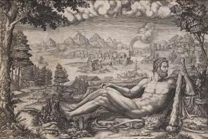 Hercules Resting From His Labours by Giorgio Ghisi